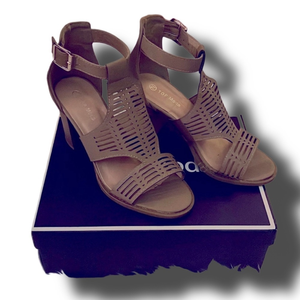 Top Moda Chunky heel ankle strap - Picture 2 of 8